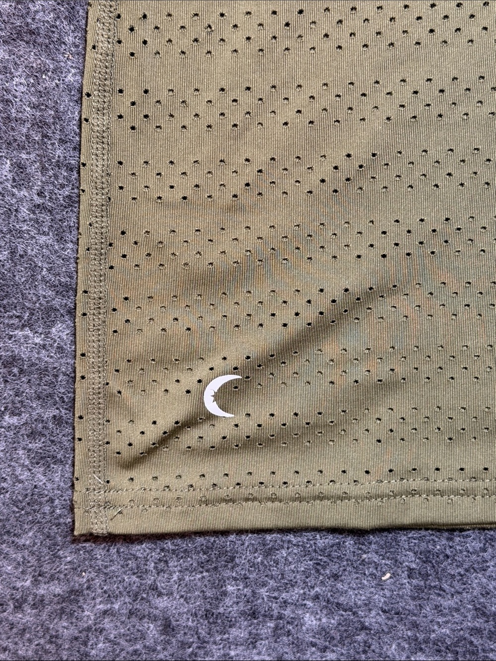 ZYIA Active Tank Top Womens Size L Olive Green Mesh Sleeveless Athleisure - Picture 7 of 8